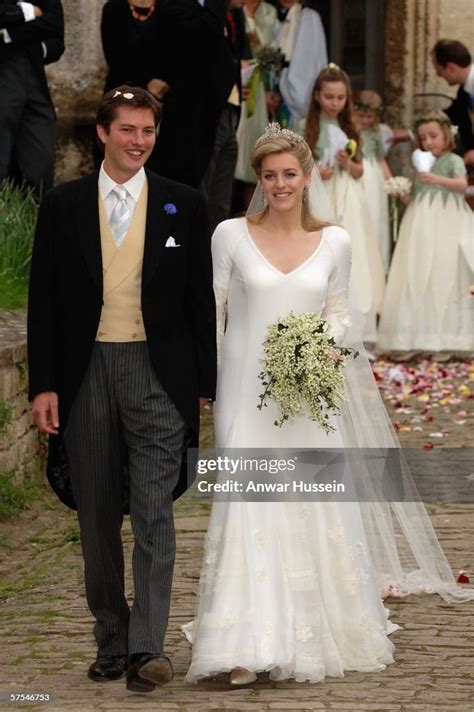 Laura Parker Bowles And Harry Lopes Depart From Their Wedding At St