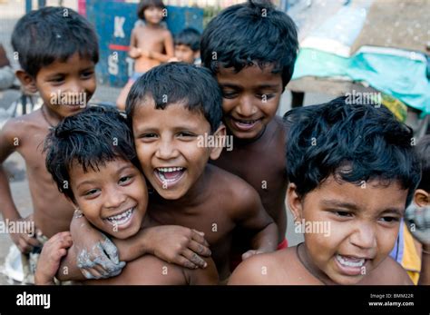 Lachen Indische Kinder Oder Kinder Kalighat Calcutta Indien