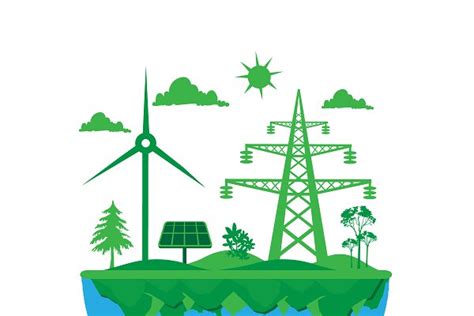 Renewable Energy Sustainable Pre Designed Illustrator Graphics