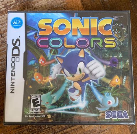 Sonic Colors New Item Box And Manual Nintendo Ds