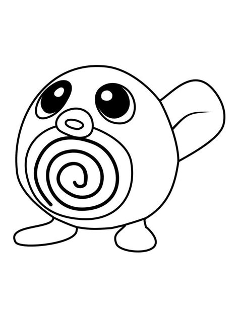 Poliwag Pokemon Coloring Pages