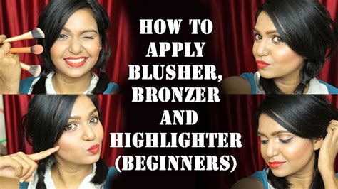 It's a lot easier than you think. How to: Apply Blusher Bronzer and Highlighter for ...