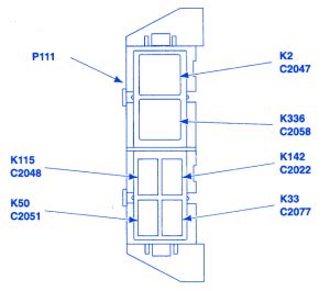 Ford Ranger XLT 2001 Auxiliary Relay Fuse Box/Block ...