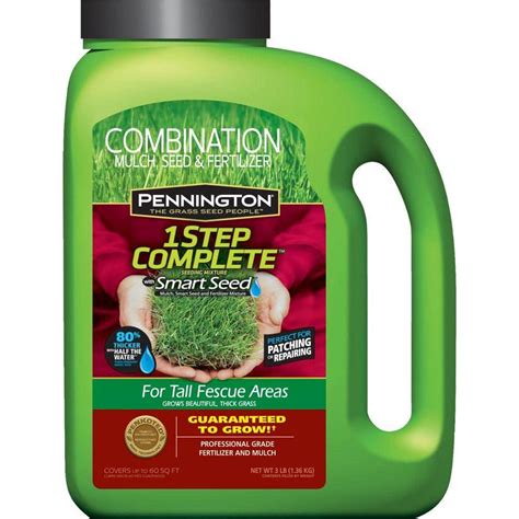 Pennington 3 Lb 1 Step Complete For Tall Fescue With Smart Seed Mulch