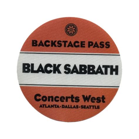 Black Sabbath 2000 Almost Famous Collectible Film Prop Pass Backstage