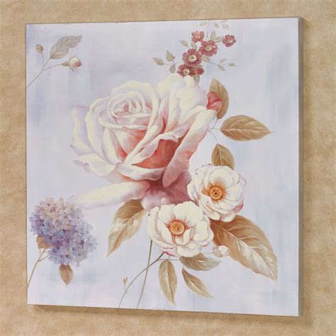 Delicate Rose I Floral Canvas Art
