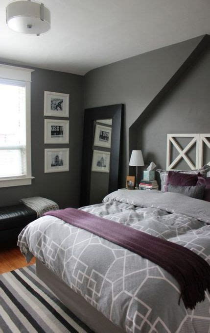 Bedroom Grey Walls Purple Benjamin Moore 49 Ideas Bedroom Colors