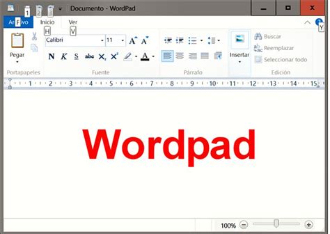 Wordpad Un Editor De Texto Sencillo Incluido En Windows 10 Buscar