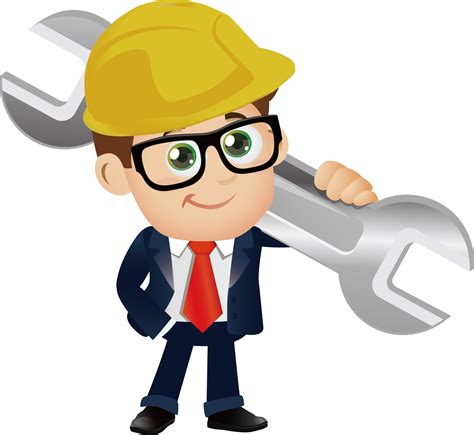 Download Cartoon Woman Construction Clipart Female En