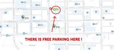 2023 Map Of Free Parking In Chicago Spotangels