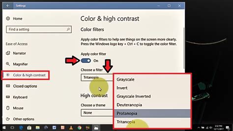 How To Turn On Color Filter In Windows 10 New Update Youtube