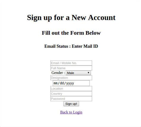 22 Html5 Signup And Registration Forms Html Css