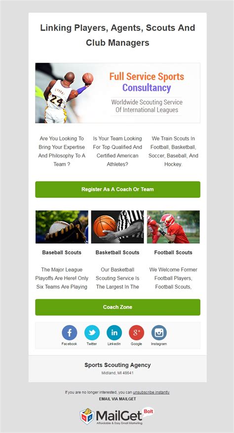 Lagardère sports and entertainment s.a.s.u. 11+ Best Sports Email Marketing Services | FormGet