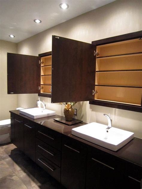 High end medicine cabinets with mirrors. Custom And Built-in Medicine Cabinet With Handsome High ...