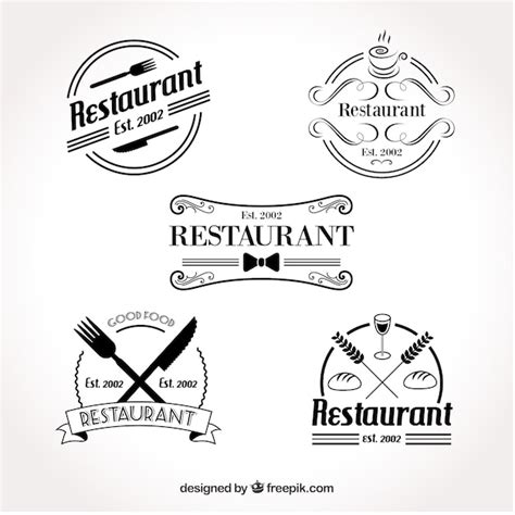 Premium Vector Set Of Retro Restaurant Logo