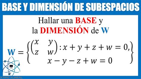 Clase 11 Ejemplos Resueltos De Base Y Dimension De Es