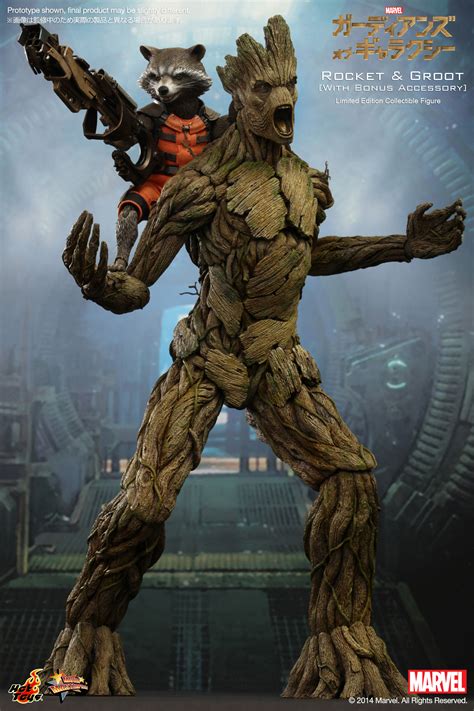 Rocket raccoon is a marvel comics character created by bill mantlo and keith giffen, first appearing in marvel preview #7 (june, 1976). Hot Toys Rocket Raccoon & Groot Set w/ Exclusive ...
