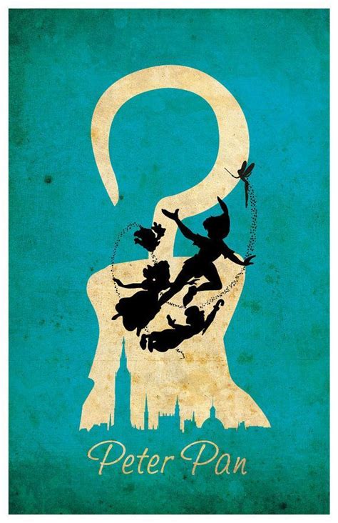 Peter Pan Art Print Poster Retro Disney Vintage Disney Art Art
