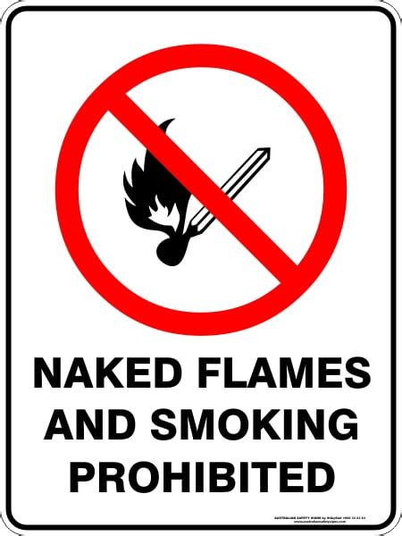 Naked Flames And Smoking Prohibited Discount Safety Signs New Zealand