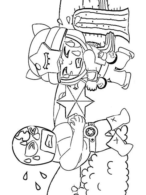 Lou is a cool guy, literally! Free printable Brawl Stars Sandy coloring pages for kids