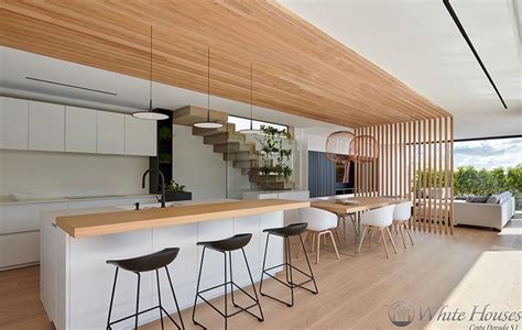 This Combined Kitchen And Dining Room Is Defined By An
