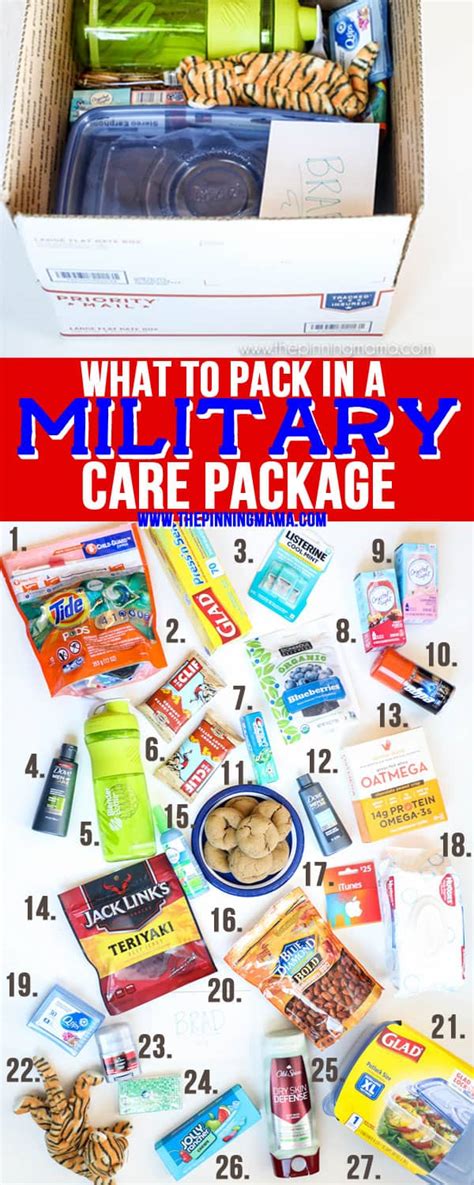 What To Pack In A Military Care Package • The Pinning Mama