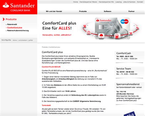 Santander ist ihr spezialist für bankomatkarten & teilzahlungen: Santander Consumer Bank Comfort Card 2021 » Kreditkarte im ...