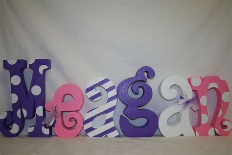 Wooden Name Letters For Kids Room Wooden Name Kids Room Sign Name