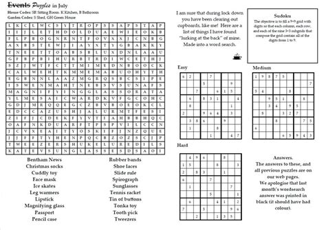 Millions of free jigsaw puzzles created by a large community. July Puzzles to print - Bentham News