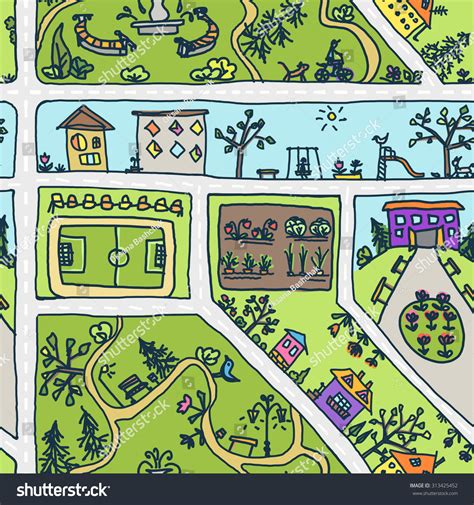 Draw A Map Of Your City Drawing For Kids Maps For Kids Map Crafts