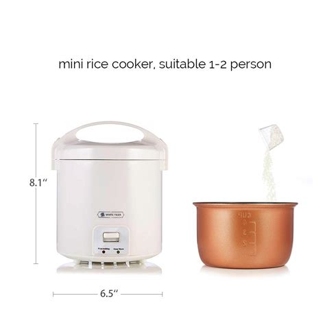L Mini Rice Cooker White Tiger Portable Travel Steamer Small