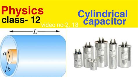 Cylindrical Capacitor Electrostatics Youtube