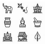Thailand Symbols Icon Asia Packs Icons Vector