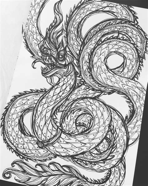 Thai Naga By Inkedinred On Deviantart