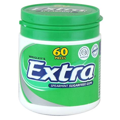 Wrigleys Extra Spearmint Sugarfree Gum 60 Pieces 84g Approved Food