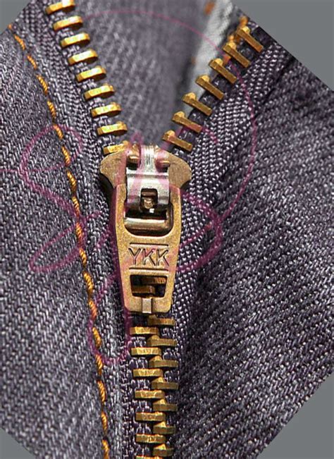YKK Jeans Zipper 4 inch golden brass Black - Savi's fashion studio