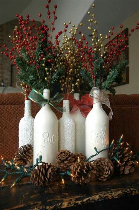12 Ways To Reuse Wine Bottles Christmas Decor Edition Sunlit Spaces