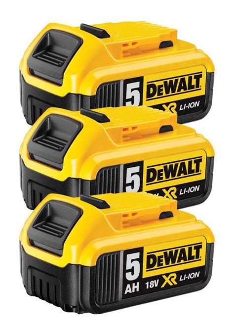 Dewalt Dcb184 18v 3 X 50ah Xr Lion Battery Pack Of 3 At Dandm Tools