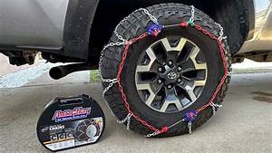 How To Properly Install Snow Chains Auto Trac Self Tightening