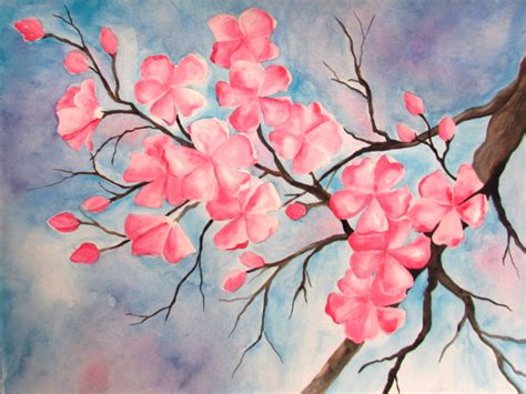 Below is the video tutorial, again! Cherry Blossom Watercolor Painting