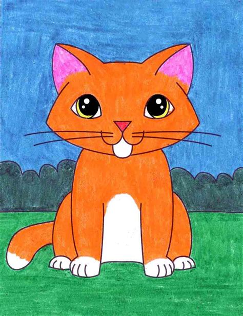 How To Draw A Kitten Kitten Coloring Page
