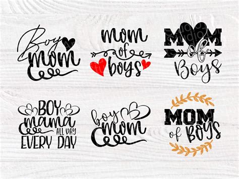 Boy Mom Svg Bundle Mom Of Boys Mama Cricut Files By Tonisartstudio