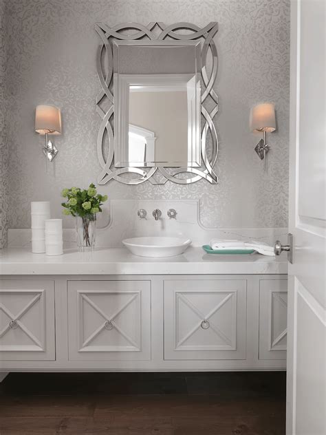 Elegant Powder Room Beckallen Cabinetry