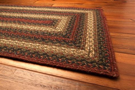 Rustic designs to soften the look and feel of your cabin floors. Jute Primitive Braided Area Rug Rectangle Rust Green ...