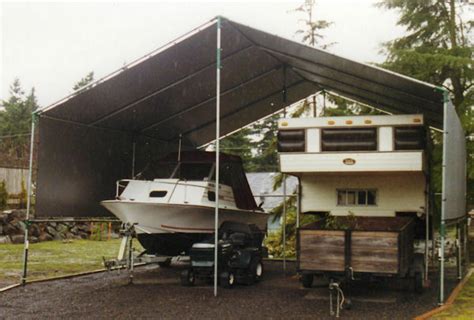 In fact, just build a shelter that is high enough for your vehicle to not hit the roof and spacious enough to house it with ease. ☀☀ Make-Your-Own 20' x 22' to 30' 2-Car Portable RV Carport Shelter -Keep it New | eBay