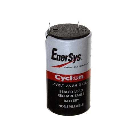 0810 0004 2 Volt 25 Ah D Cell Battery Enersys Cyclon Hawker