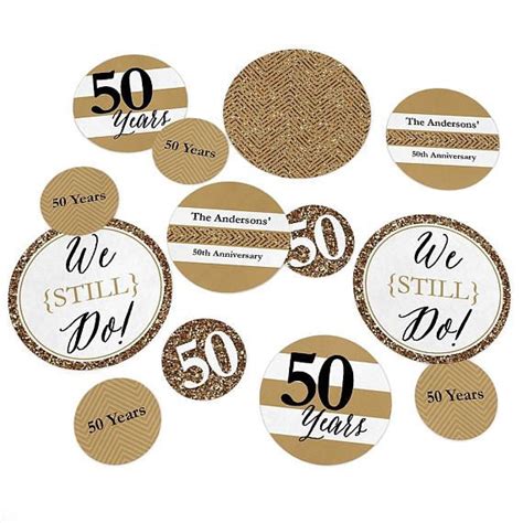 Our We Still Do 50th Wedding Anniversary Confetti Kit Is A Great Way