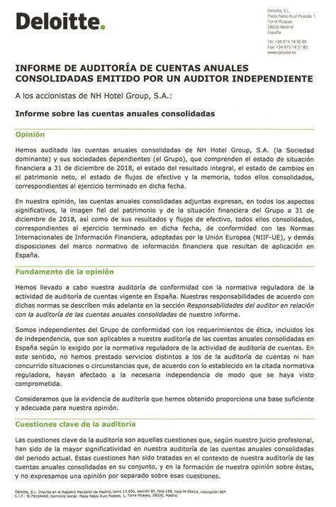 Informe De Auditoria Ejemplo De Una Empresa Colección De Ejemplo