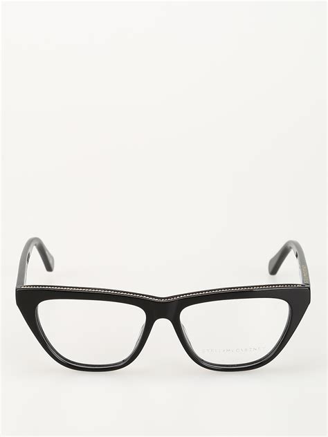 Glasses Stella Mccartney Black Acetate Eyeglasses Sc0191o001