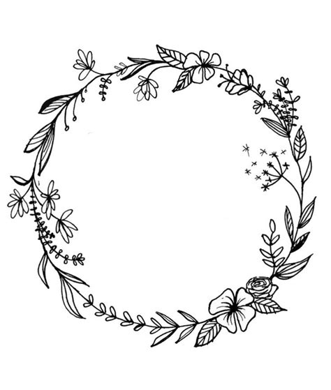 Blumenkranz #blumenkranz | Zeichnungen, Blumen zeichnung ...